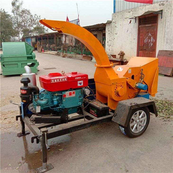 Leaf Shredder Mobile Wood Chip Crusher Machine